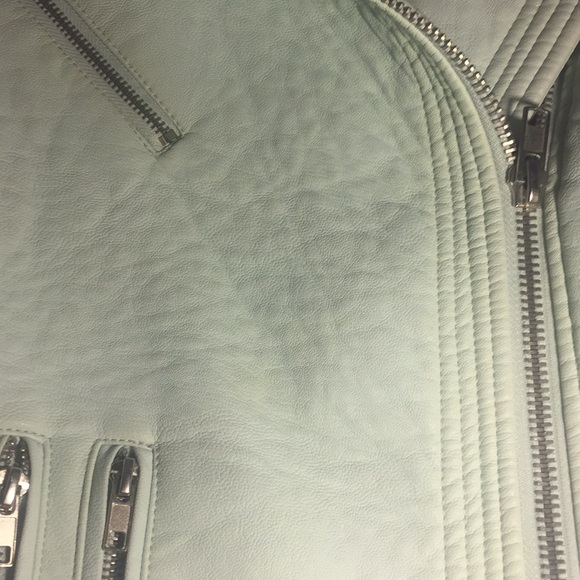 Teal Leather Jacket - Picture 6 of 6